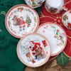 Kopjes Schoteltjes Kerst Koffiekopje Schotel Feestelijk Theekopje Keramiek Schattig Schotel Hoogwaardige Mok Thee Thuis Keuken Drinkgerei Koffiegerei Theeservies