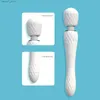 Outros itens de massagem Vibrador de cabeça dupla para mulheres AV massagem vara produtos de masturbação adulto pênis falso brinquedos sexuais lojas Q240329