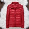 uhytgf Nuovo sottile leggero piumino Parka cappotto per le donne Zipper Slim Autunno inverno giacca femminile casual caldo cappotto corto 2049 92jx #