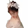 lace Sequins Crystal Tassel Princ Bridal Headwear Wedding Dr Fr Head Accories Decorati h3SA#