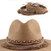 Bérets réglables hommes femmes pour Panama chapeau bohême Cowboy accessoires coquille ceintures été classique tresse bandes