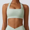 Lu Align Yoga Neck Tanks Reggiseno appeso Fitness Gym Push Up Workout Intimo sportivo da donna ad alta resistenza Running Back Gilet fitness Lemon Sports 2024