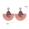 Dangle Chandelier 14 Colors New Bohemian 성명 Tassel Earrings 빈티지 민족 드롭 프린지 패션 보석 Druzy Womens Delivery Dhduy