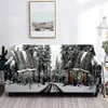 Housses de chaise Housse de canapé extensible d'hiver Canapé forêt Pins Paysage naturel Housses de protection de meubles lavables pour le salon