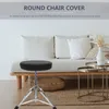 Chair Covers Stool Black Foam Padding Round Cushion Cover Cushions Elastic Table Cloths