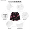 Herr shorts blomma tryck k-kate gym shorts sommar mode s-spader y2k vintage strand shorts mens kör snabbtorkning av anpassade strandbyxor q240329