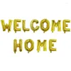 Dekoracja imprezowa Rose Gold Sliver Welcome Family Letter Foil Balloony Powrót do domu supliers Supliers Inflatible Air Balls Dekoracje