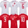 Maglia da calcio danese 2024 ERIKSEN HOJLUND KJAER Maglia da calcio danese 24 25 Maglia A.CHRISTENSEN HOJBJERG JENSEN ANDERSEN