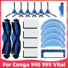 Замена lasapparatuur для Cecotec Conga 990 Vital/Conga 999 Vital, запасные части для робота-пылесоса, основная боковая щетка, фильтр Hepa, тряпка для швабры