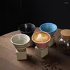 Cups Saucers Retro Coffee Cup Creative Japanese Style Coarse Pottery Mug