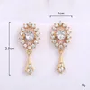 Boucles d'oreilles à clous pour femmes, couleur or exquise, pendentif en zircone cubique, petit pour dames