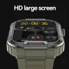 Mk66 Rugged Military Smart Watch Men 400 MH Stor batteris pinnsövervakning 1,85 '' Bluetooth Call Smartwatch för App GloryFit