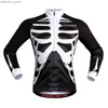 Giacche da ciclismo WOSAWE Uomo Autunno Mountain bike Skeleton Maglia a maniche lunghe Asciugatura rapida Ciclismo Pantaloni grandi Maillot Cycle Wear Clothes24329