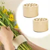 Fiori Decorativi Spirale Ikebana Stem Holder Griglia Floreale Riutilizzabile per Vaso Bloom Shaper (L/Beige-Giallo)