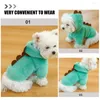 Hundkläder husdjur hoodie tröja valpkläder värme vindtät kostym tecknad vinter hoodies