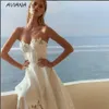 Urban Sexy Dresses Aviana Elegantes herzförmiges Hochzeitskleid für Frauen 2023, Spitzenapplikationen, Illusion, ärmellos, rückenfrei, A-Linie, schlichtes Brautkleid yq240329
