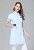 Kvinnors FRT rumpa ong nackfjäril skönhet Sal Nursing Uniform Chemist's Shop Clinic Kort ärm Arbetande Top slitage B7OH#