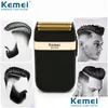 Tondeuse à cheveux Kemei Rasoir Men039S Barbe Humide et Sec Double Lame Tondeuse Électrique Alternative Noir USB Charge 5 Douqb7308942 Drop D Otgh6