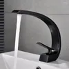 Bathroom Sink Faucets Vidric White Basin Modern Mixer Tap Black Faucet Brass Washbasin Single Handle Brush Nickel Elegant Cran