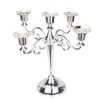 Candle Holders Metal Holder Retro Silver Golden Black Bronze 5-Arm Candelabra Stand Wedding Candlestick