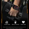 2024 Nuovi sport all'aria aperta Smart Watch da uomo Chiamata Bluetooth Orologio fitness 100+ modalità sportive 3ATM Impermeabile Forte durata della batteria Orologio