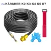 Reels 10/15/20M Sewer Water Cleaner Hose Kit For Karcher K Series High Pressure Wash Gun Drainage Cleaning Pipe