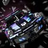 1580+pcs Cyberpunk Cool Racing Building Blocks Decoration, Medium Difficult 3D Assembly Car Collection Model, DIY Fun Festival Gift/birthday Easter Gift