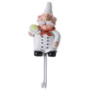 Hooks Cartoon Chef Shaped Hook Powerful Adhesive Wall Key Holder Kitchen Bathroom Storage Door Clothes Coat Hat Hanger Towel