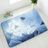 Bath Mats Anti-Slip Mat Retro Wood Plank Flower Butterfly Indoor Floor Bedroom Kitchen Doormat Balcony Carpet Flannel Washable