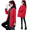 2023 New Women Parker Winter Korean Mid Lg Women Down Cott Jacket Fi Thin Warm Casual Women's Overcoat Outwear Woman H7Jw#