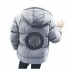 2022 nuova vendita calda giacca invernale da uomo Solid Lg imbottito caldo cappotto casual sottile pelliccia con cappuccio Parka da uomo Outwear giacca e cappotti 75 03yT #