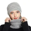 Bérets protecteur de tête ultraléger pour femmes, chapeau tricoté chaud, casquette de crâne, cache-cou, accessoires pour vêtements