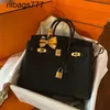 Luxurys Leather Bag Bk Tote 2024 Women's All Handmade Wax Thread Home Lychee Toto Fashion Handbag