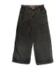 Y2K Lettre Brodée JNCO Jeans Hip Hop Baggy Jeans Pantalon Noir Hommes Femmes Nouveau Harajuku Fi Taille Haute Pantalon Large A46q #