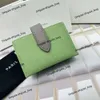 High-end designertas Nieuwe handtas Dames korte portemonnee Topkwaliteit echt leer Oud geld Clip Meerdere kaartpositie Gesp Zero Organ Fold Bag