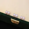 22091303 Diamondbox - PEARL Jewelry boucles d'oreilles clous d'oreilles au750 or jaune 18 carats aka 6-7mm akoya classique rond simple idée cadeau258u