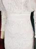 elegant Lace Dres Plus Size 3XL 4XL Lg Lantern Sleeve White Pink Bodyc Vintage Prom Dr Gowns for Ladies Evening Party q7ru#