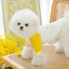 Odzież dla psa Spring Summer Pet Ubranie Puppy Słodki pullover mały i średniej wielkości kreskówka T-shirt Chihuahua Yorkshire