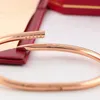 nail bracelet gold bangle designer jewelry woman rise gold silver bracelets for women mens bangles luxury jewelrys fashion brand for wedding party gift