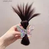 Hair Clips Molans transparent butterfly half tie hair claw head lazy meat ball head crab clip wig clip high ponytail braid hair accessories Y240329