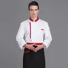 Catering cozinheiro uniforme hotel mulher chef jaqueta restaurante cozinha camisa cozinhar casaco padaria caffe loja homens garçom roupas de trabalho d7xy #