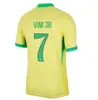 2024 Brazilië Spelerversie Voetbalshirt VINI JR RODRYGO RICHARLISON MARQUINHOS L.PAQUETA Voetbalshirts G.JESUS RAPHINHA FIRMINO Onbevestigd
