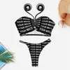 Damen-Bademode, Ihr Bild, individueller Mikro-Bikini-Badeanzug, sexy, maßgeschneidertes Design, süßes Tanga-Set für Damen, zweiteiliger Badeanzug