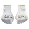 wholesale Gants de travail de protection des mains Gant de sécurité en nitrile enduit de PU flexible pour le travail mécanique Paume en coton en nylon CE EN388 OEM