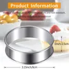 Backformen 10 Stück doppelt gerollte Tortenringe Edelstahl Muffin Crumpet rund für Home Food Tools