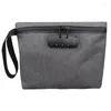 Aufbewahrungstaschen Tragbare Tasche Anti-Geruch Reisehandtasche für Männer Handtasche Geeignete Schreibwaren Kleinigkeiten usw. mit Codeschloss