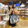 Sacs d'école 2024 Kawaii Sac à dos à bandoulière Étudiants coréens japonais Dessin animé Sac de fille mignon pour les femmes Shopping Voyage