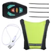 Racing Jackets Reflective Vest Direction Turning Lights Waterproof USB Rechargeable