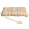 Wegwerp Bestek 100 Stuks Houten Lepel Mini Ijs Party Servies Keuken Veilig Hout Westerse Dessert Scoop Bruiloft Tiny