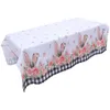 Table Cloth Easter Tablecloth Cloths Spring Runner Cover Dining Party Polyester Tablecloths Decor